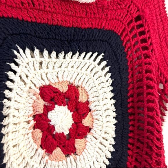 Phluid COTTON CROCHET CROP Tank Top in Red Medium NWT - Picture 5 of 7